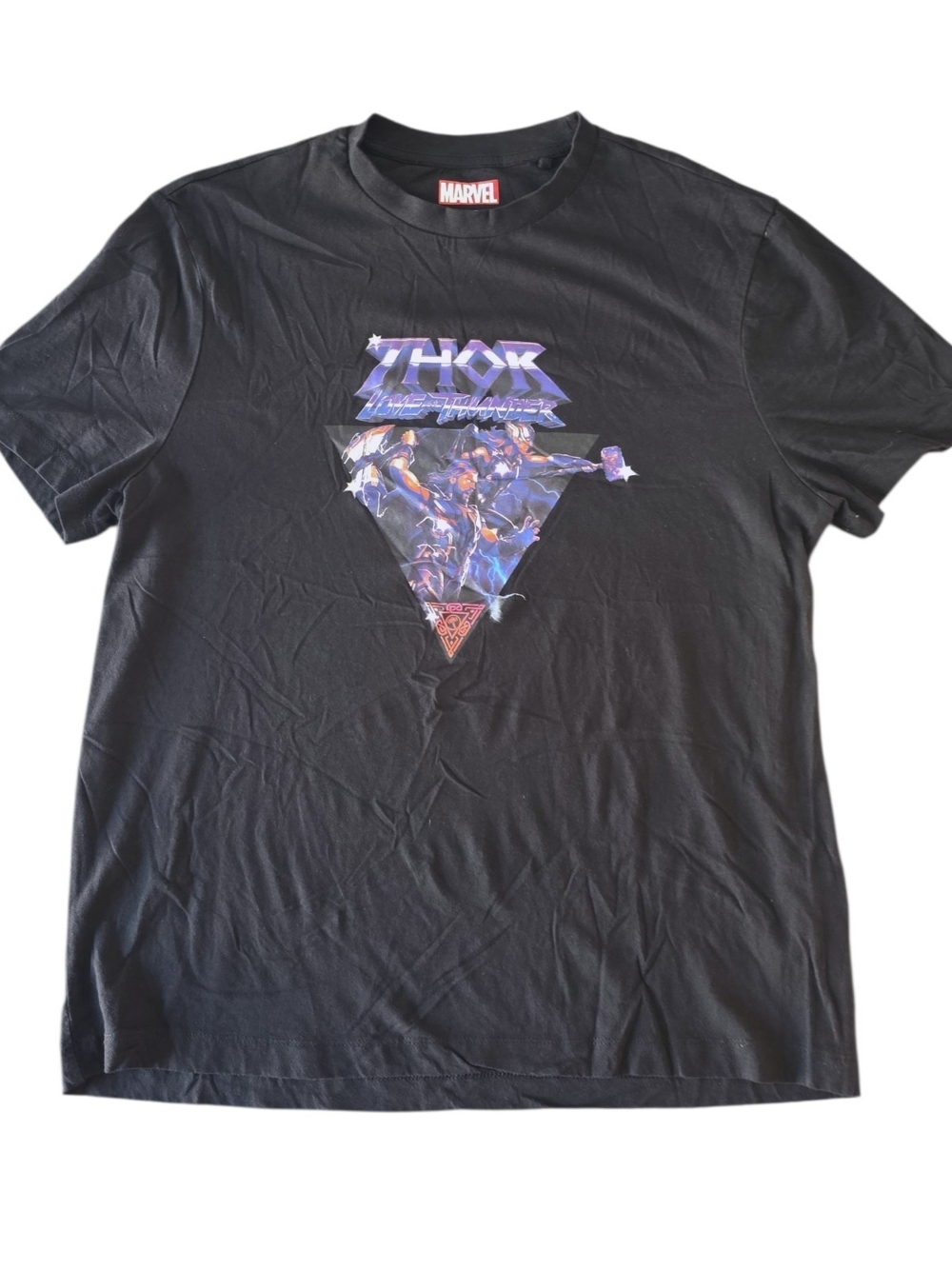 Marvel Thor Love and Thunder Graphic Tee Black XL